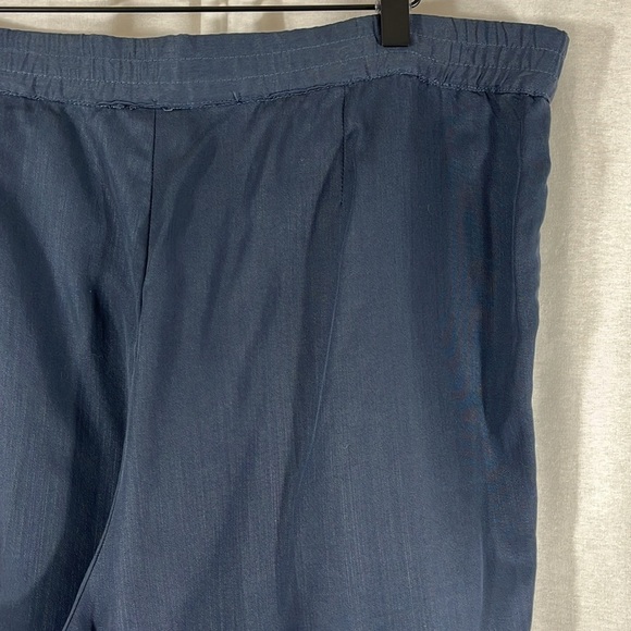 Pure Jill J. Jill Navy Blue Tencel Lyocell Pull On Jogger Pants Womens Size MT - Picture 6 of 10